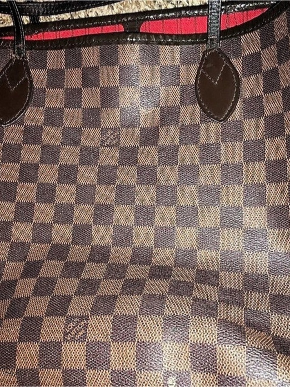 Louis Vuitton Neverfull MM Damier Ebene Tote in Brown